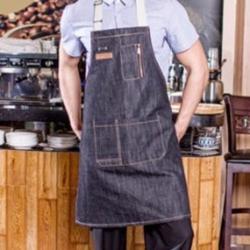 DENIM UTILITARIAN APRON